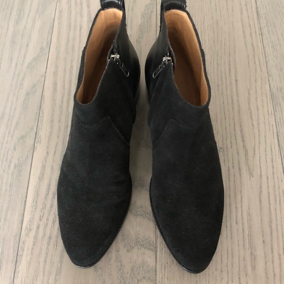 ❌SOLD❌Madewell Black Asher Boots in Suede & Leather - Picture 3 of 7